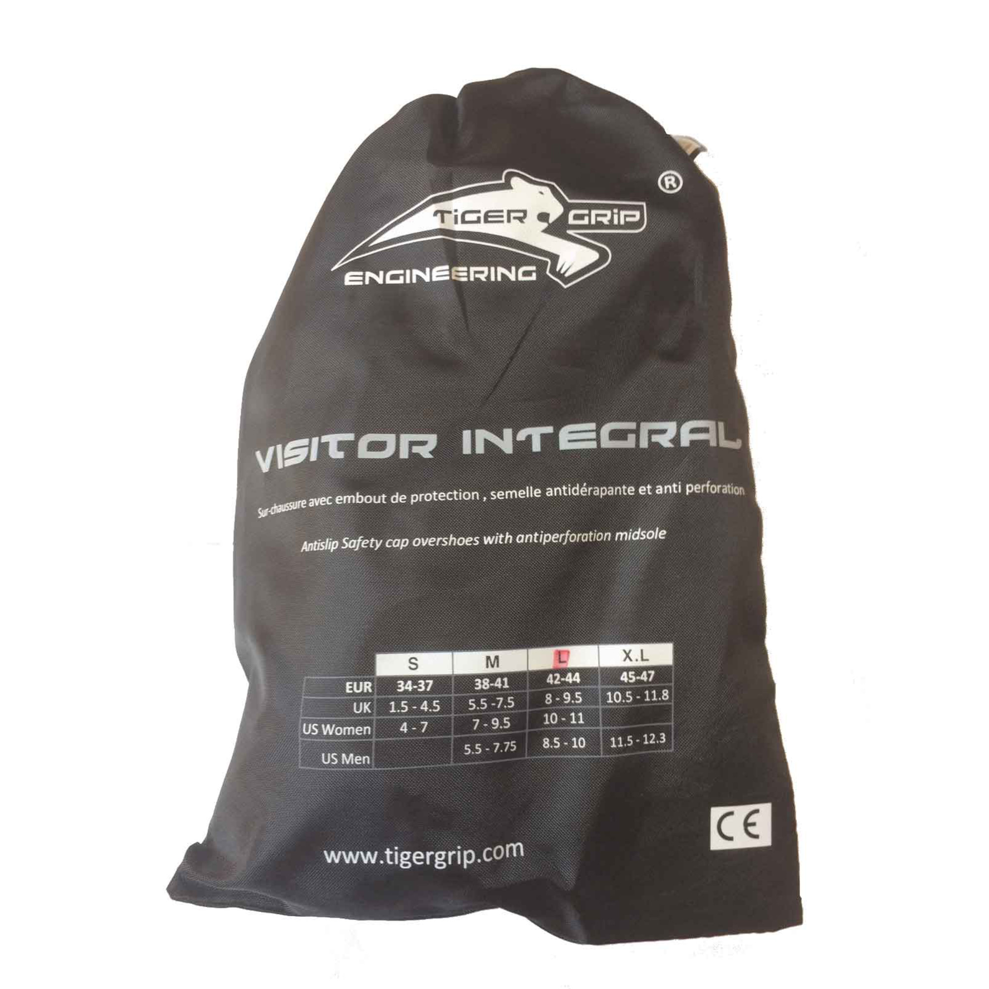 Visitor Integral Sicherheits Überschuh mit Stahlkappe und Durchtrittschutz Produktverpackung