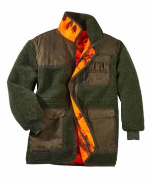 Scheibler Signal-Wendejacke für Jäger orange/grün/braun