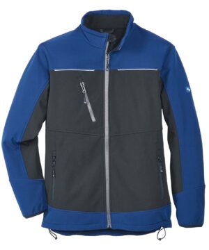 Scheibler Active Softshelljacke, grau/blau, Produktbild Abbildung vorne