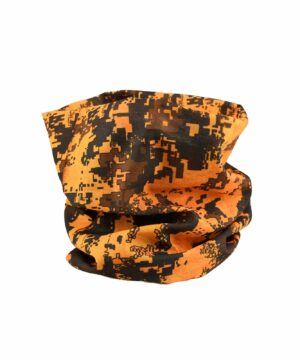 Scheibler Neckwarmer/Schal camo-orange, Abbildung von vorne